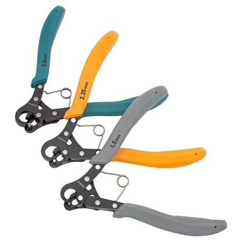 Das Beadsmith One Step Loopers Combo Pack – Enthält 1,5 mm, 2,25 mm und 3 mm Looper-Zangen, Verwendung mit 18–26 g Basteldraht, 3 Stück von The Beadsmith