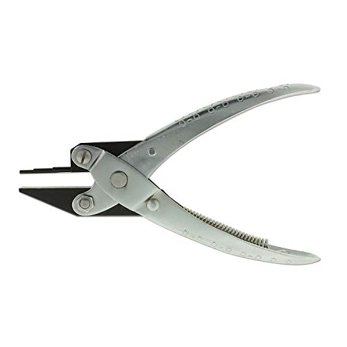 The Beadsmith 3-stufige Rund- und Flachzange, Schlaufen 1, 1,5, 2 mm, 140 mm, Stahlwerkzeug für Schmuckherstellung, mit Feder von The Beadsmith