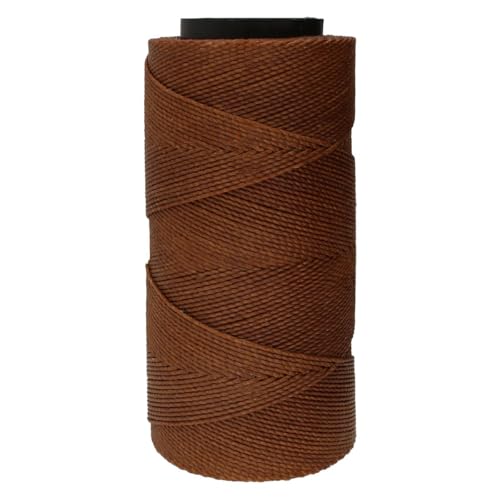 The Beadsmith Knot It gewachste Polyesterschnur, Kaffeefarben, 0,7 mm Durchmesser, helles Wachs, 144 m pro Spule, für Schmuck, Makramee, Freundschaftsarmbänder und Bastelarbeiten von The Beadsmith