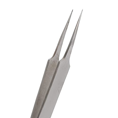 The Beadsmith Knüpfpinzette – 12,1 cm lang – glatte konische Spitze mit gerader extra feiner Spitze – aus Edelstahl – Präzisionswerkzeug für Handwerk und Schmuckherstellung von The Beadsmith