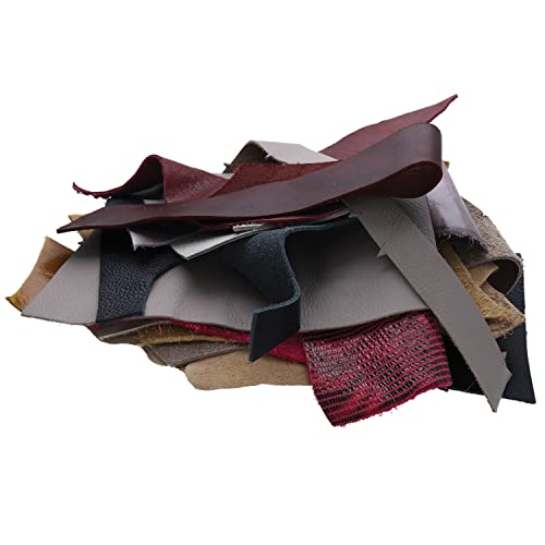 The Beadsmith Lederreste – Altleder aus echtem Kudu- oder Kudu-Leder, verschiedene Größen und Farben pro Beutel, 2,3 kg Packung von The Beadsmith