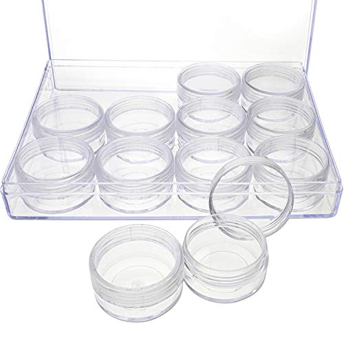 The Beadsmith Persönlichkeit Case - Clear Aufbewahrungsbox Organizer Box - 6.4 x 4.8 x 1 Zoll - Inkl. 12 kleine Behälter mit Deckel - 1.5 x 0.8 Zoll, Perlenhalter The Beadsmith Persönlichkeit Case - Clear Aufbewahrungsbox Organizer Box - 6.4 x 4.8 x 1 Zoll - Inkl. 12 kleine Behälter mit Deckel - 1.5 x 0.8 Zoll, Perlenhalter von The Beadsmith