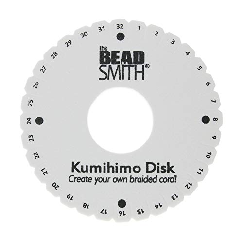 The Beadsmith Runde Kumihimo-Scheibe, 15,2 cm Durchmesser, 0,95 cm dichter Schaumstoff, Schmuckwerkzeuge zum Flechten, 1 Scheibe von The Beadsmith