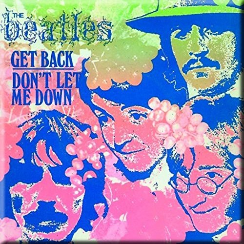 The Beatles Get Back Dont Let Me Down Nue Official 76mm x 76mm Kühlschrankmagnet von The Beatles