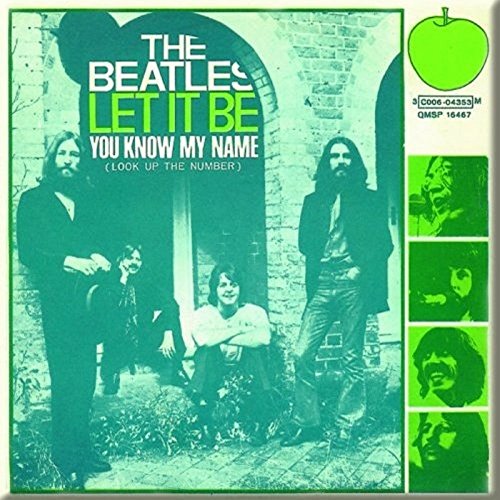 The Beatles Kühlschrankmagnet Let It Be You Know My Name Nue offiziell 76mm x One Size von The Beatles