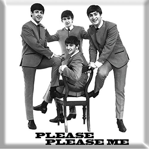 The Beatles Kühlschrankmagnet Please Please Me Nue offiziell 76mm x 76mm One Size von The Beatles