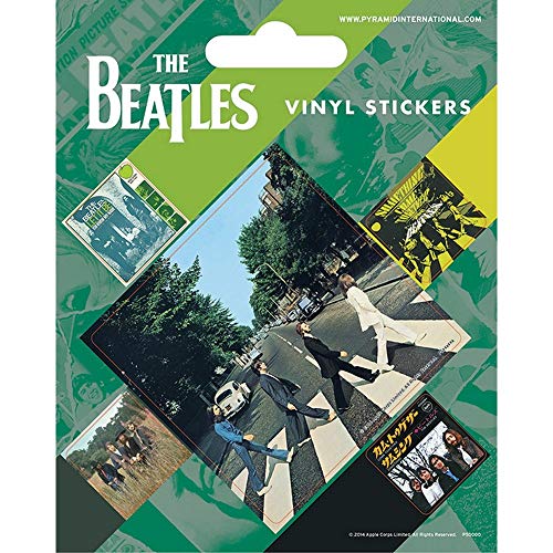 The Beatles Vinyl-Aufkleber, Papier, Mehrfarbig, 10 x 12.5 cm von Pyramid International