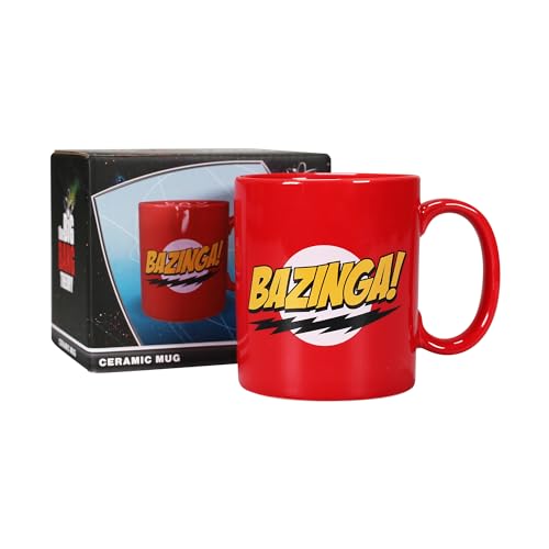 The Big Bang Theory Tasse – Bazinga – Arbeitstasse – Big Bang Theory Geschenke – Kaffeetasse, 400 ml von The Big Bang Theory
