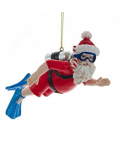 The Bridge Collection Christbaumschmuck für den Taucher, Motiv: Scuba Diving – Strand Küste Santa Diver Ornament The Bridge Collection Christbaumschmuck für den Taucher, Motiv: Scuba Diving – Strand Küste Santa Diver Ornament von The Bridge Collection