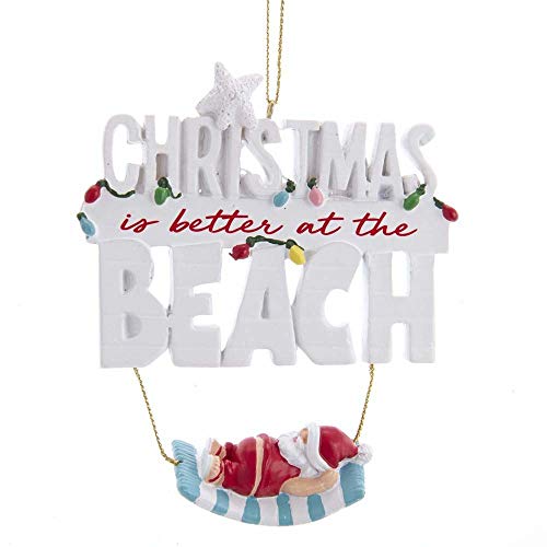The Bridge Collection "Christmas is Better at The Beach" Ornament – Weihnachtsmann im Urlaub am Strand Küste Weihnachtsdekoration The Bridge Collection "Christmas is Better at The Beach" Ornament – Weihnachtsmann im Urlaub am Strand Küste Weihnachtsdekoration von The Bridge Collection