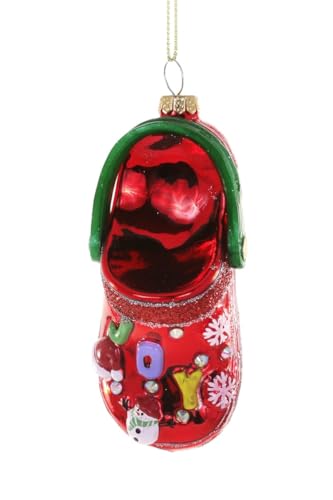 The Bridge Collection Festlicher Clog-Ornament aus Glas, 10,2 cm, dekoriert, Weihnachtsschmuck The Bridge Collection Festlicher Clog-Ornament aus Glas, 10,2 cm, dekoriert, Weihnachtsschmuck von The Bridge Collection