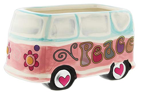 The Bridge Collection Hippie-Fahrzeug-Pflanztopf (Friedensbus) von The Bridge Collection