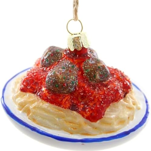 The Bridge Collection Spaghetti-Teller Ornament – Zuhause für die Feiertage – Weihnachtsbaumschmuck von The Bridge Collection