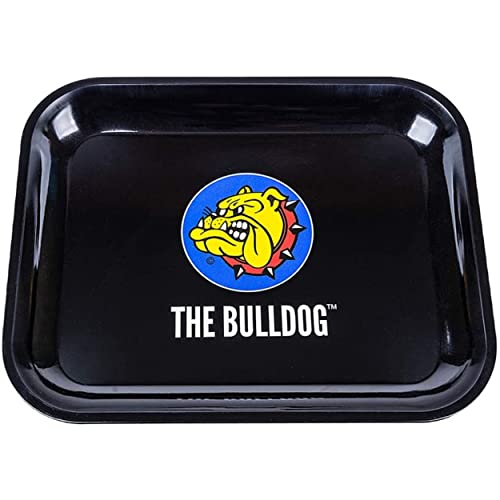 The Bulldog Amsterdam Tablett zum Rollen aus Metall Schwarz Großes Format 30 x 22 cm von The Bulldog