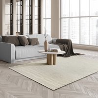 the carpet Teppich "Boho Nature Wool", rechteckig, Natur Wool Handgewebter Wollteppich skandinavischen Boho-Look von The Carpet