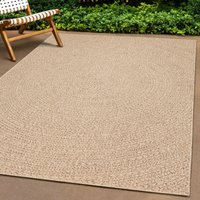the carpet Teppich "Kansas" rechteckig 1 mm Höhe moderner robuster In und Outdoor Teppich Jute Look von The Carpet