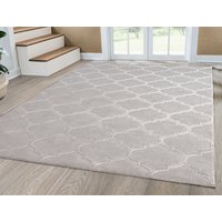 the carpet Teppich "Knight", rechteckig, 12 mm Höhe, moderner Wohnzimmer Teppich elegant glänzender Flor von The Carpet