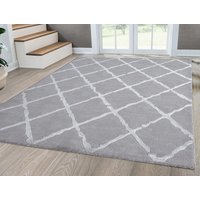 the carpet Teppich "Knight", rechteckig, 12 mm Höhe, moderner Wohnzimmer Teppich elegant glänzender Flor von The Carpet