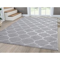 the carpet Teppich "Knight", rechteckig, 12 mm Höhe, moderner Wohnzimmer Teppich elegant glänzender Flor von The Carpet