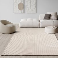 the carpet Teppich "Knight", rechteckig, 12 mm Höhe, moderner Wohnzimmer Teppich elegant glänzender Flor von The Carpet