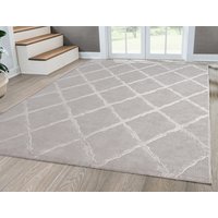 the carpet Teppich "Knight", rechteckig, 12 mm Höhe, moderner Wohnzimmer Teppich elegant glänzender Flor von The Carpet