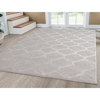 the carpet Teppich "Knight", rechteckig, 12 mm Höhe, moderner Wohnzimmer Teppich elegant glänzender Flor von The Carpet