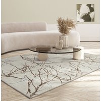 the carpet Teppich "Mila", rechteckig, 8 mm Höhe, moderner Wohnzimmer Teppich elegant glänzender Flor von The Carpet