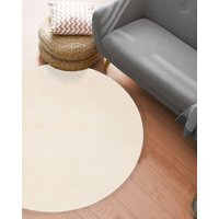the carpet Teppich "Relax round" rund 16 mm Höhe waschbarer Wohnzimmer Teppich modern rutschfest von The Carpet