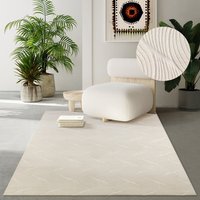 the carpet Teppich "Rio" rechteckig 8 mm Höhe weicher Wohnzimmer Teppich rutschfest 3D-Optik von The Carpet