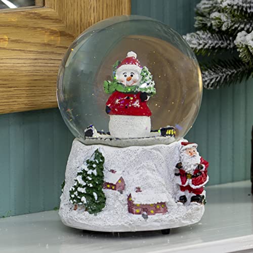 The Christmas Workshop 15 cm Musical Polyresin Weihnachten Snow Globe von The Christmas Workshop