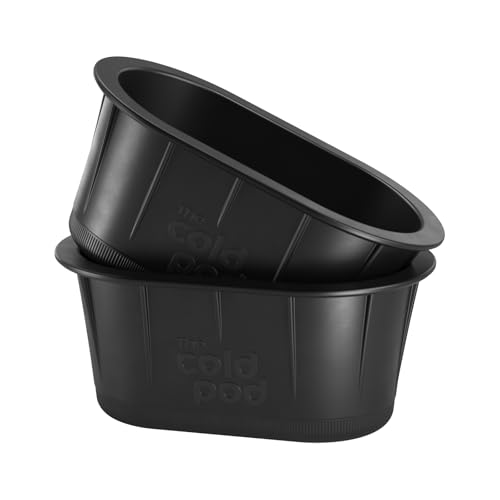 The Cold Pod Block-Eisform für Eisbad, 2 Stück, extra große Eisblockform, verstärkt mit Edelstahl an der Oberseite, 3,2 kg Silikonkautschuk-Eiswürfelform von The Cold Pod