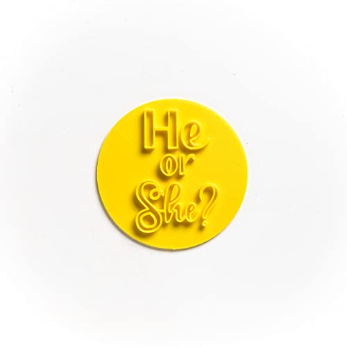 The Cookie Cutter He or She Baby Shower Embosser/Stamp for Cupcakes Fondant Icing Clay Cake Baking Decoration The Cookie Cutter He or She Baby Shower Embosser/Stamp for Cupcakes Fondant Icing Clay Cake Baking Decoration von The Cookie Cutter Hub