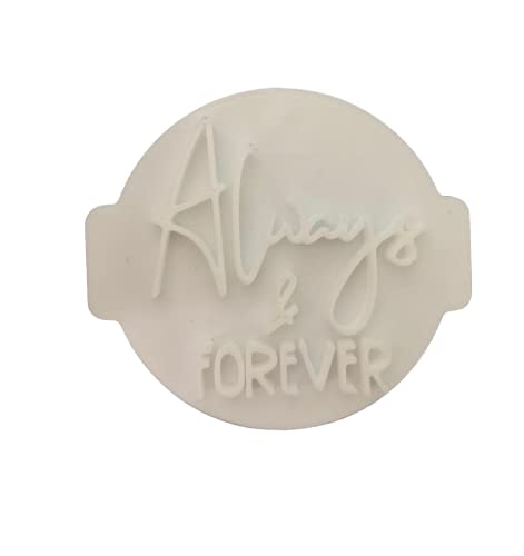 The Cookie Cutter Hub Always & Forever Embosser Embosser Stempel für Cupcakes Fondant Zuckerguss Ton Kuchen Backen Dekoration The Cookie Cutter Hub Always & Forever Embosser Embosser Stempel für Cupcakes Fondant Zuckerguss Ton Kuchen Backen Dekoration von The Cookie Cutter Hub