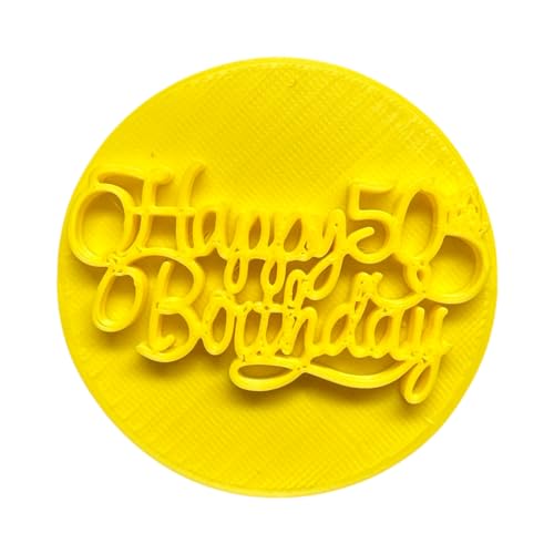The Cookie Cutter Hub Ausstechform zum 50. Geburtstag, für Cupcakes, Fondant, Zuckerguss, Kuchen, Backdekoration The Cookie Cutter Hub Ausstechform zum 50. Geburtstag, für Cupcakes, Fondant, Zuckerguss, Kuchen, Backdekoration von The Cookie Cutter Hub