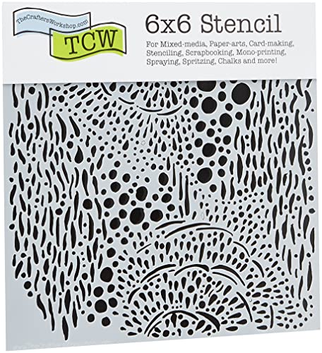 Crafters Workshop Kunststoff Vorlage 6 x 6 Sea Bubbles von The Crafter's Workshop