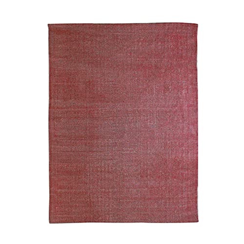 THE DECO FACTORY Teppich mit verwaschenem Effekt, 160 cm x 230 cm, Rot von Thedecofactory