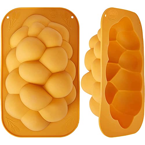 The Dreidel Company Challah Braid Brotform aus Silikon, perfekte koschere Challah-Geflochtene Backform, kein Formen erforderlich – Medium (einzeln) von The Dreidel Company