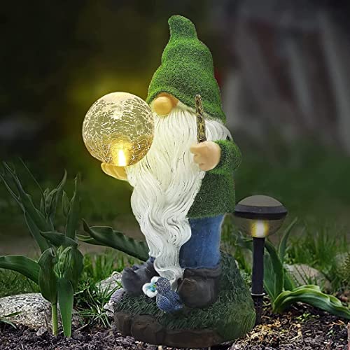 The Enchanted Garden Gartenzwerg Magier gartenfiguren & gartenstatuen gartendeko für draußen Solar Light gartenzwerge lustig für außen von The Enchanted Garden Bringing Gardens To Life