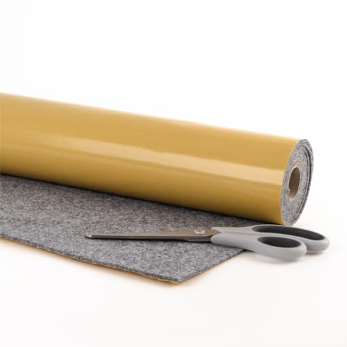 Selbstklebender Filz für Camper & Innenausbau – Meterware, Nadelfilz grau, 2.500 x 100 cm, 3 mm dick – flexibel, isolierend - Made in Germany von The Felt Store