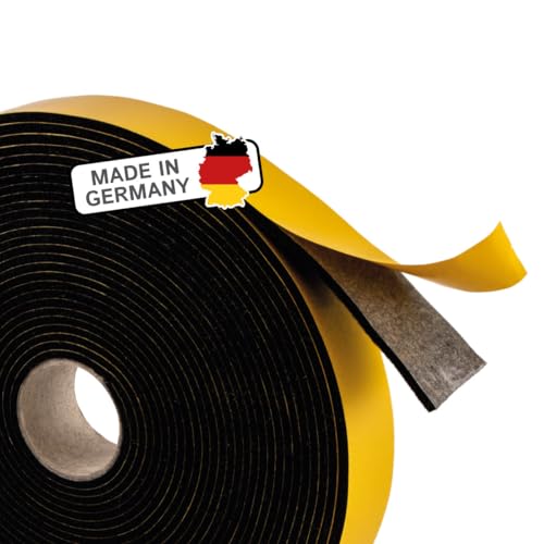 Filzband selbstklebend 30 mm breit, 3 mm dick, 10 m lang, schwarz vielseitiger Filzstreifen - Ideal als Filzgleiter Rolle für Stühle und schwere Möbel von The Felt Store