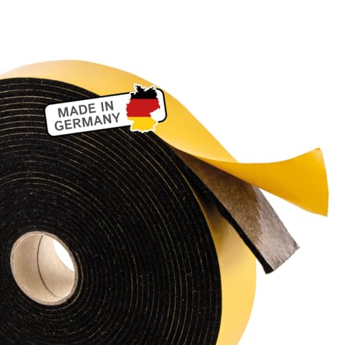 Filzband selbstklebend 40 mm breit, 3 mm dick, 10 m lang, schwarz vielseitiger Filzstreifen - Ideal als Filzgleiter Rolle für Stühle und schwere Möbel von The Felt Store