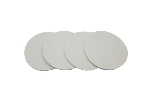 The Felt Store Filz Untersetzer rund für Töpfe, Filzuntersetzer Set, 4 Stück Ø 15 cm, 5 mm dick, weiß, Glasuntersetzer, Ideal als Untersetzer für Blumentöpfe – Made in Germany von The Felt Store