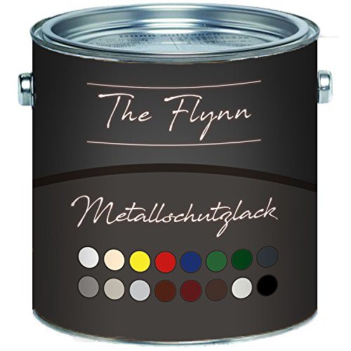 The Flynn Metallschutzfarbe hochwertiger Metallschutzlack Toller Schutz vor Rost - einzigartige Fülle - markellose Farben! Metall-Lack (1 L, Enzianblau (RAL 5010)) von The Flynn