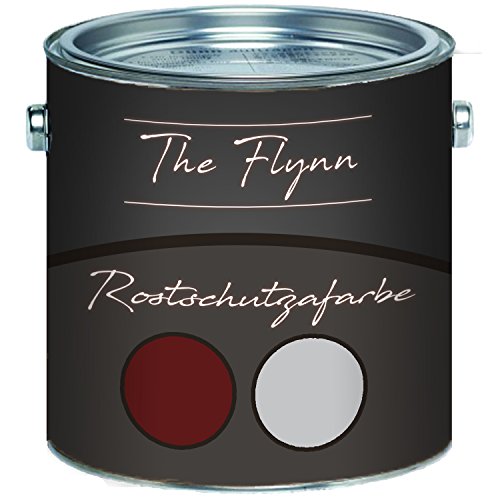 The Flynn Rostschutz-Grundierung ultimativer Schutz vor Rost Korrosionsschutz Wetterbeständig für Metall (1 L, Rotbraun) von The Flynn