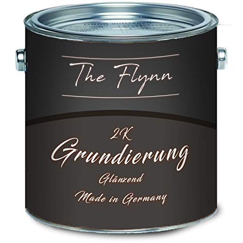 The Flynn hochwertige 2-K Grundierung 2 Komponentenlack inkl. Härter im Set ALLE RAL Weiß Grau Rotbraun (Rotbraun, 2,5 L) von The Flynn