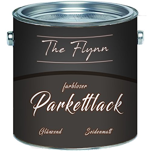 The Flynn hochwertiger Parkettlack Parkettpflege glänzend seidenmatt farblos (1 L, Seidenmatt) von The Flynn