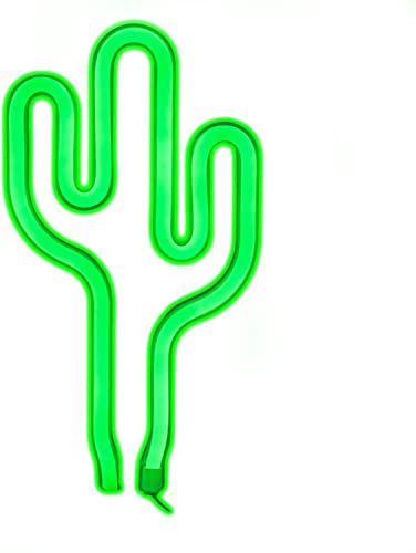 LED Neonlicht Schild Wandleuchte Bar Lampe Haus Kinderzimmer Geschäft Dekor (Grüner Kaktus) von The Glowhouse