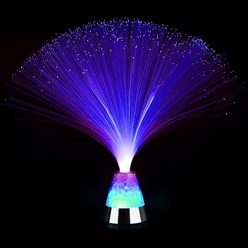 The Glowhouse - Eiskristall-Glasfaserlampe - 34,5 cm (13,5“) - Farbwechselnd von The Glowhouse