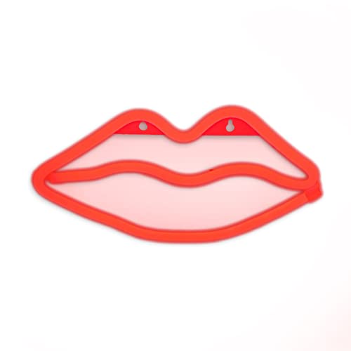 The Glowhouse UK - Premium-Neonleuchte mit roten Lippen - Wandlampe von The Glowhouse