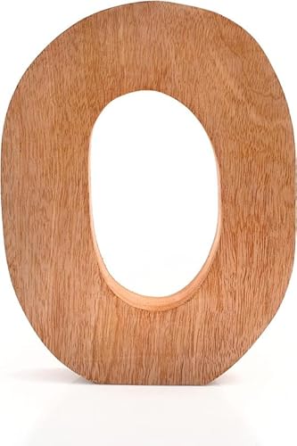 20 cm Dekorativer massiver Block Holzbuchstaben Alphabete Wörter Naturfertiges Holz freistehendes Regal oder Geschirr Kinder Babynamen Initialen von The Great Indian Bazaar